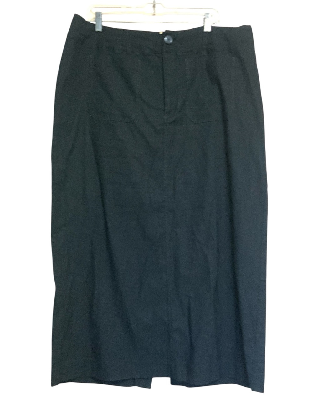 MAEVE By Anthropologie The Colette Maxi Skirt Women's Size 1X Black Career - Picture 5 of 10